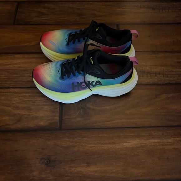 Hoka Shoes - Hoka Bondi 8 Multicolor Gradient Athletic Shoes